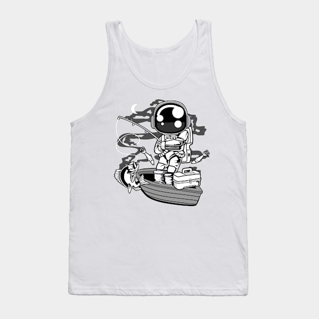 astronaut fisherman Tank Top by Mako Design 